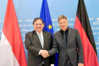 Airlangga Hartarto Paparkan Pertumbuhan Ekonomi Berkualitas Indonesia kepada Wakil Kanselir Jerman