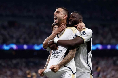 BRACE Joselu di Injury Time Antarkan Real Madrid Melaju ke Final Liga Champions 2024