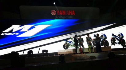 Wow…Jakarta Launching Livery Baru Yamaha M1 motoGP 2014