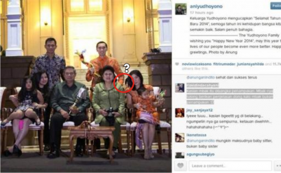 Ada 'Penampakan' Di Foto Keluarga SBY, Ibu Ani Pilih Diam