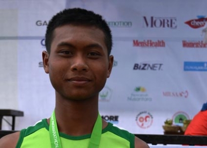 Agung, Pemuda Bromo Ini Juarai Marathon Internasional