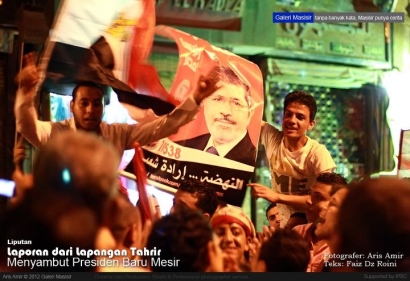 Laporan dari Tahrir, Kairo; Presiden Baru, Kembang Api, dan Euforia