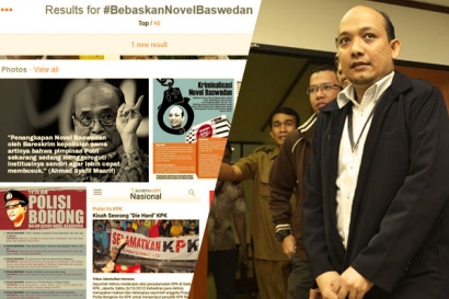 Netizen Riuh Galang Dukungan Pembebasan Novel Baswedan