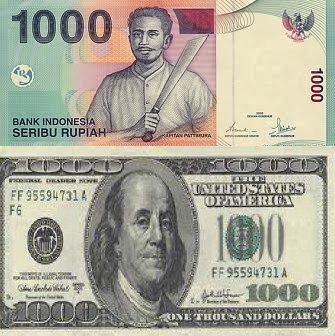 Kiat mengubah 1 Rupiah (Rp. 1) menjadi 10.000 Dolar ($ 10.000)