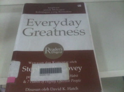 Everyday Greatness : Menginspirasi Diri dan Orang Lain Dari Buku