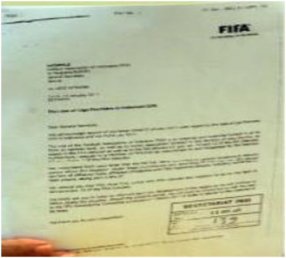 Edan, Surat FIFA itu Dipalsukan ?!