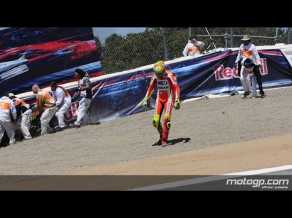 MotoGP Laguna Seca, Stoner Juara dan Rossi Jatuh