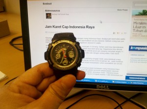 Jam Karet Cap Indonesia Raya