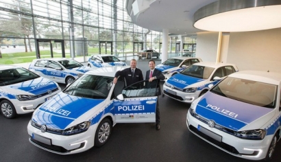 Kepolisian Jerman Dapat Hibah VW Golf Hybrid