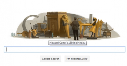 Google Doodle Hari Ini Peringati HUT Penemu Makam "King Tut"