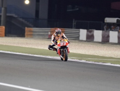 Kondisi Belum 100% Fit, Marc Marquez Rebut Pole Position di MotoGP Qatar
