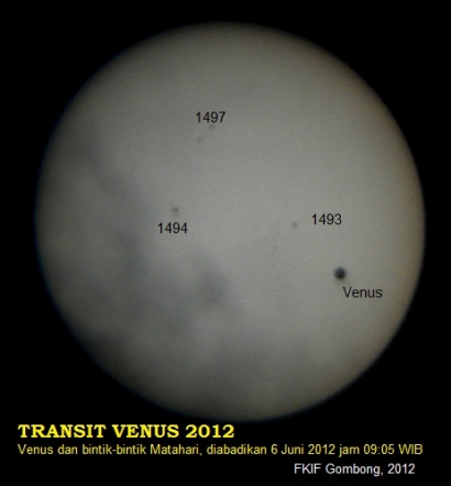 Untukmu Generasimu, Laporan Transit Venus 2012 dari Gombong