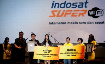 Raisa dan Indosat SuperWifi Bikin Rekor