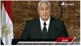 Pemulihan Keamanan Tugas Utama Presiden Adly Mansour