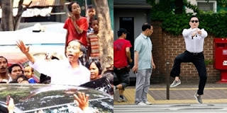 Gaya Blusukan Jokowi VS Gangnam Style