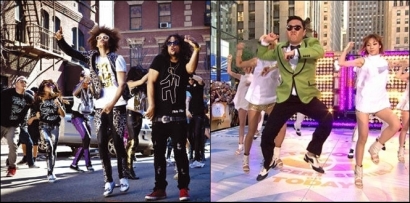 Antara Shuffle dan Gangnam Style