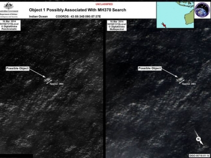 Breaking News: Inilah Foto yang Diduga Malaysia Airlines MH370 yang Tertangkap Satelit