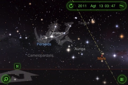 Kerlip Meteor Perseid di Kala Sahur