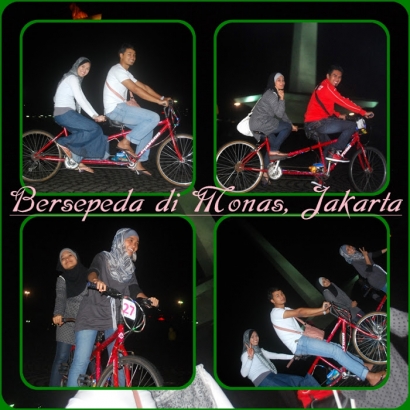 Bersepeda Di Monas, Jakarta