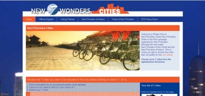 Kota di Indonesia Banyak, Yok Ngevote New 7 Wonders Cities