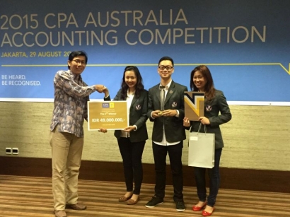 Mahasiswa Akuntansi UPH Meraih Juara 2 “2015 CPA Australia Accounting Competition”