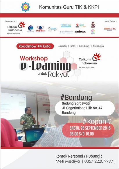 Undangan Workshop Elearning di Telkom Bandung Bersama Pak Onno W Purbo