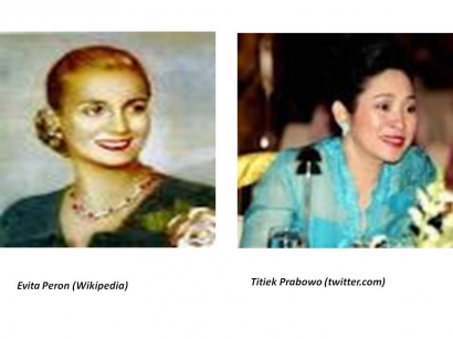 Antara Evita Peron dan Titiek Suharto