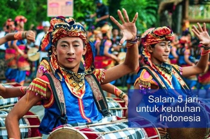 Salam 5 Jari untuk Indonesia Baru