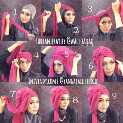 3 Style Terbaru Tutorial Hijab Pesta