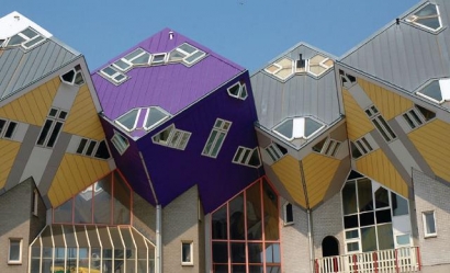 Rumah Kubus 'Kubuswoningen': Seni Arsitektur untuk Sebuah Tempat Tinggal