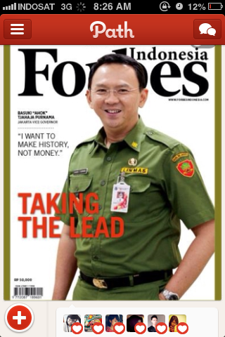 Ahok on Cover of Forbes Indonesia