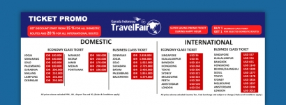 Garuda Indonesia Travel Fair vs Singapore Airlines Travel Fair 2014