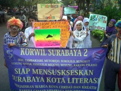 Surabaya Kota Literasi: Siswa Baca 15 Menit Sehari