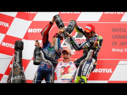 MotoGP Motegi, Rossi Podium Tiga, Marquez Juara Dunia