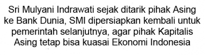 Kekuatan Liberal Calonkan Sri (SMI) Jadi Menteri Jokowi-Jk