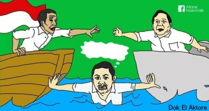 Ada yang Mendorong Perahu Jokowi dan Bahtera Prabowo agar Tetap Menjauh