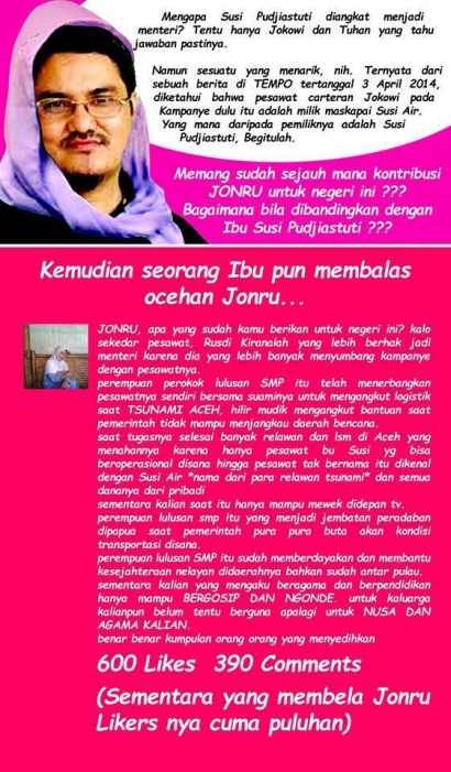 Jonru Membuat Saya Ngefans pada Pak Jokowi