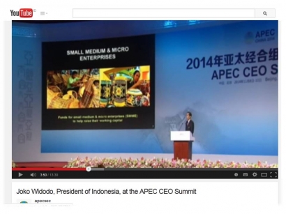 Gaya Entrepreneur Jokowi di APEC CEO SUMMIT 2014