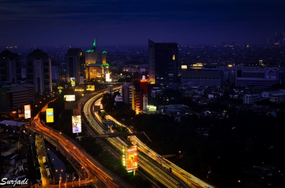 Beberapa Sudut Kota Jakarta di Waktu Senja