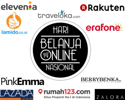 10 Toko Online Besar di Hari Belanja Online Nasional 2014