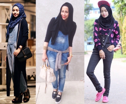 Gaya Stylish Padu-padan Hijab dengan Celana Kodok