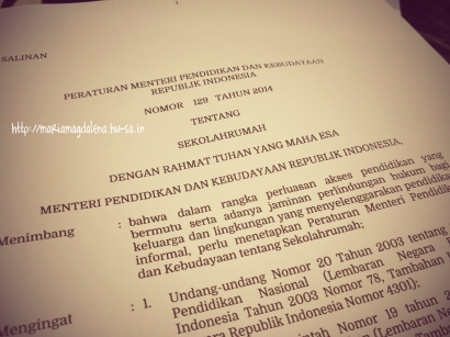 Permendikbud No 129 Th 2014, Memenjarakan Keluarga Pendidikan Berbasis Keluarga