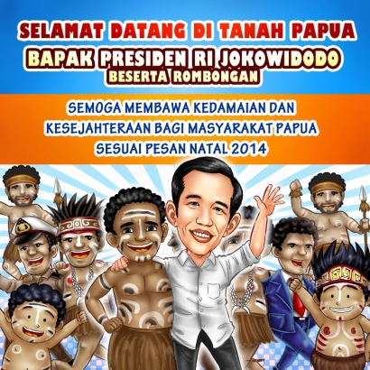 Pesan Damai Natal & Cinta Kasih Jokowi tuk Papua