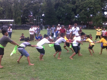 Kompetisi Permainan Anak Tradisional Bali Hadir di Denpasar Festival ke-7