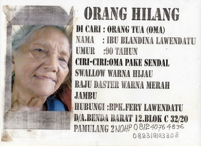 Dinsos Tangsel Release Daftar Orang Hilang