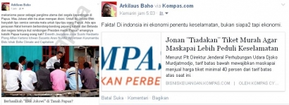 Papua Berdarah Demi Jabatan Direktur Freeport serta 100 Hari Jokowi