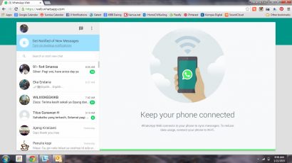 Whatsapp Sekarang Bisa di Desktop
