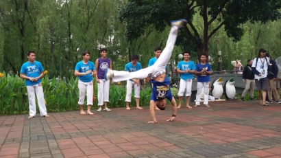 Aksi Capoeira di Taman Tebet