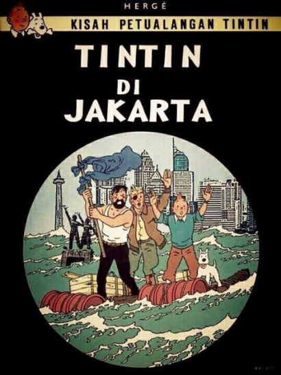 Tintin di Banjir Jakarta