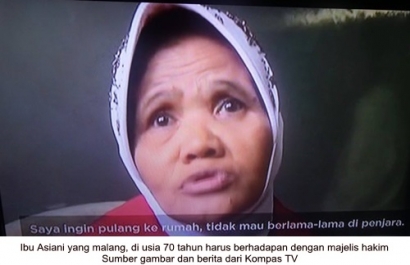 Nenek Asyani yang Dituduh Illegal Logging diSidang Kejaksanaan Situbondo, Tega Ya?